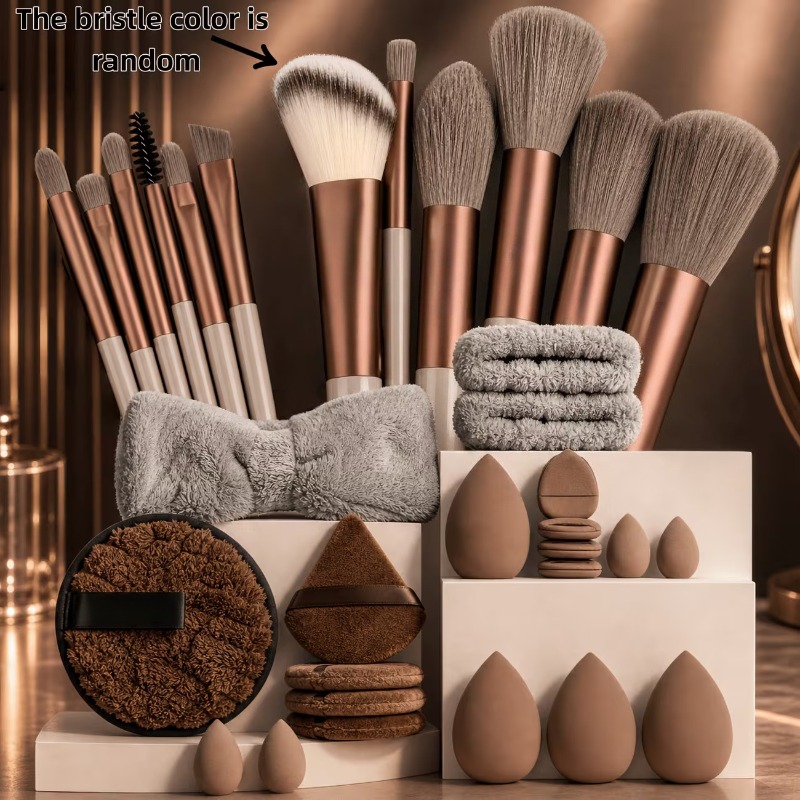 Conjunto Completo de Pincéis de Maquiagem Profissionais