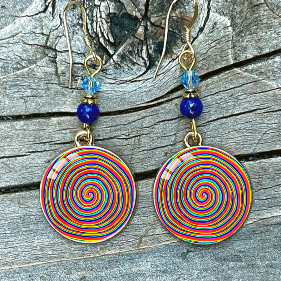 TEMU Colorful 2pcs Earrings - And , Perfect For Unique Jewelry Gifts For Christmas, Valentine's Day, Or Everyday Wear