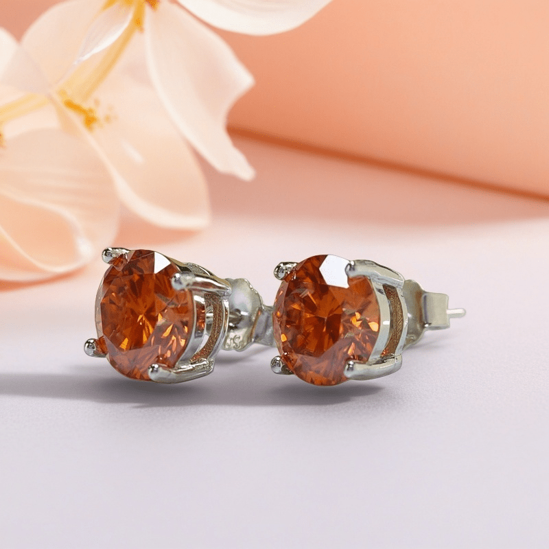 Elegant 0.5/1/2/3 Carat Moissanite Stud Earrings