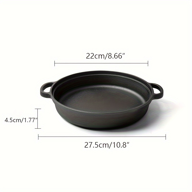 1pc pre   cast   8 6 dual handle non stick oven     kitchen cookware with hand wash care instructions details 8