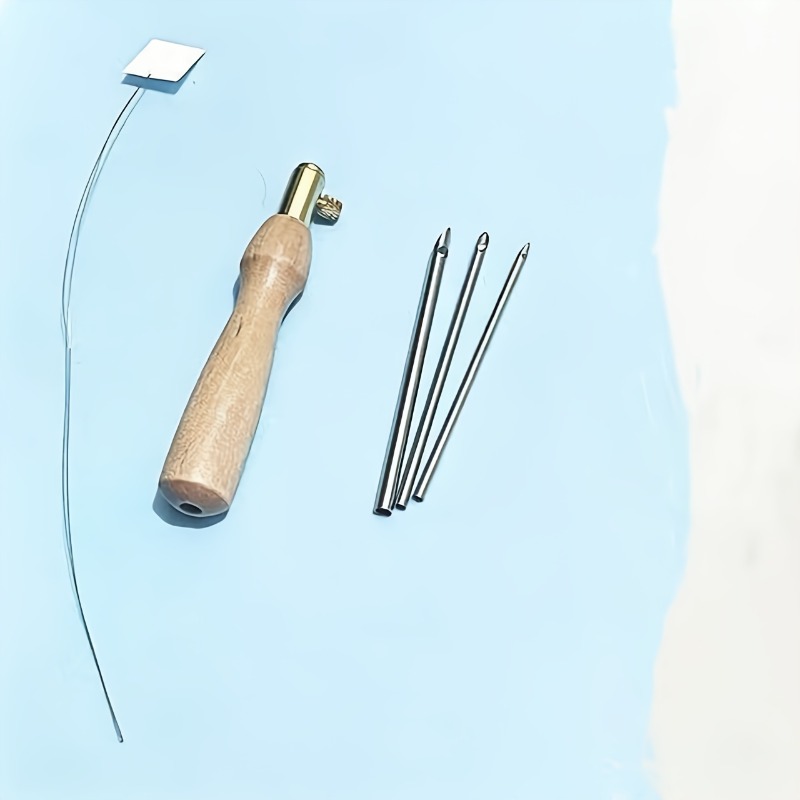 Punch Needle Tool Kit for Embroidery, Complete Set with Needles