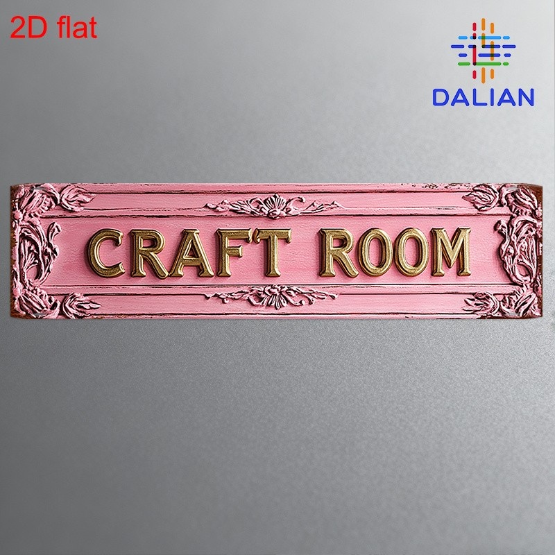TEMU 2d Flat 2d Flat 1pc Wall Art 'craft Room' Decorative Sign 4x16 Inches 10x40cm Indoor/ Decoration Suitable For Home Office Studio Bedroom