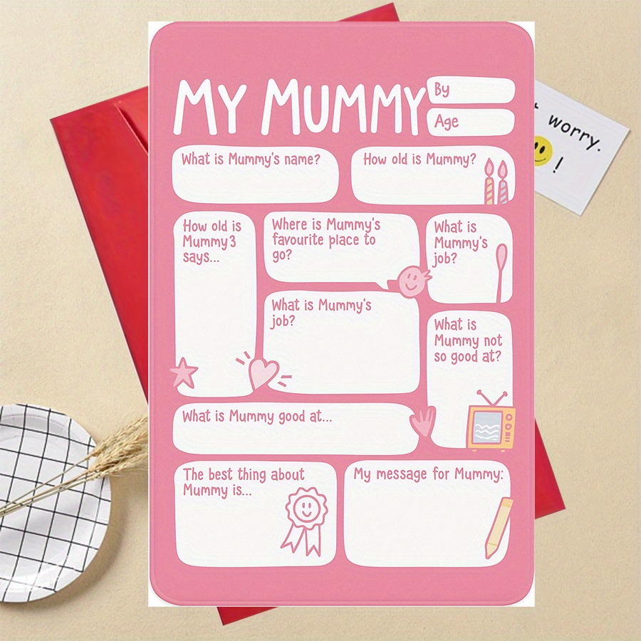 TEMU 1pcpersonalized My Keepsake Card Gift For Mom For Birthday Or Mothers Day From Family Unique Memory Card For Mom Appreciation