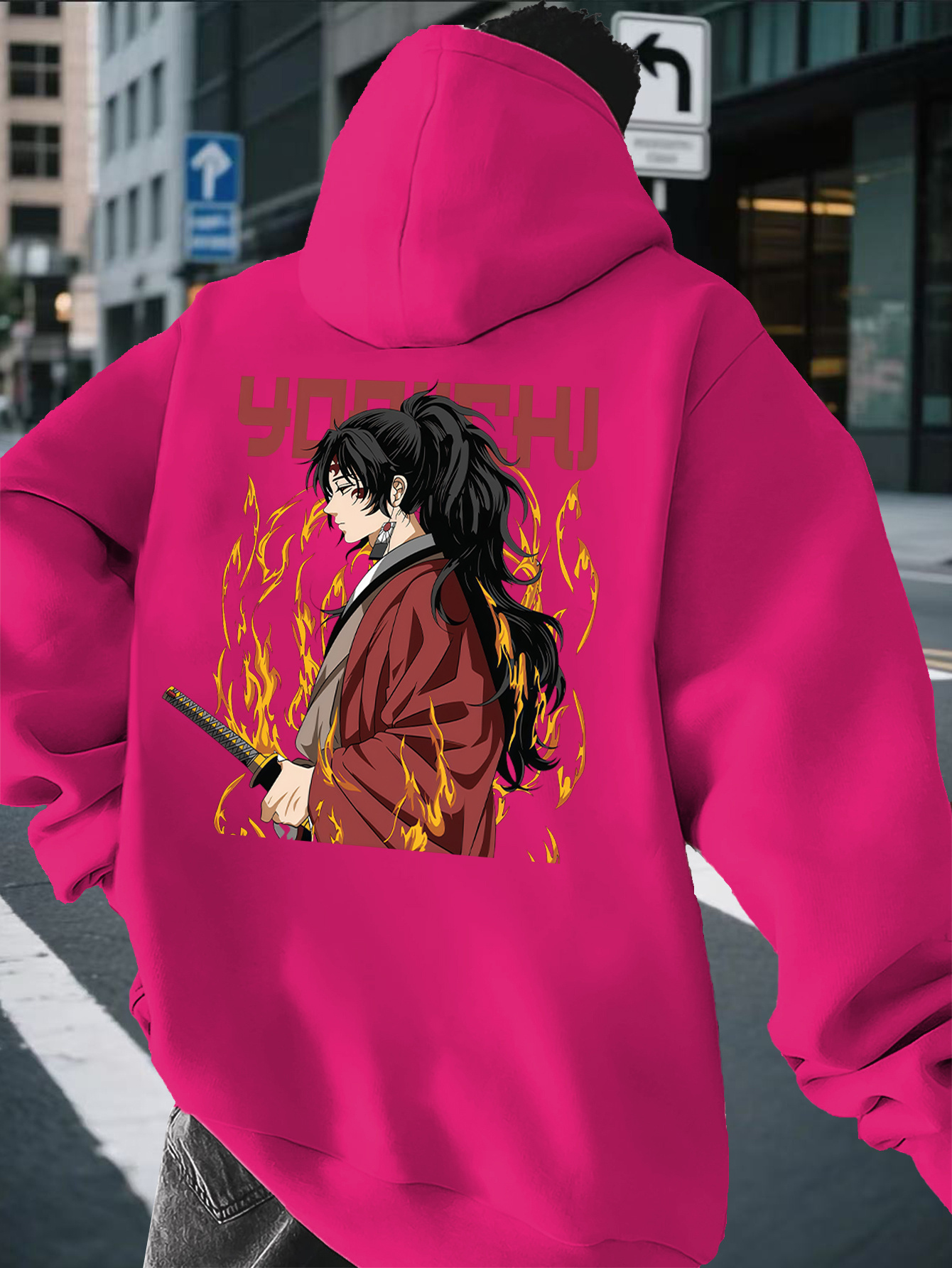 mens anime hoodie United Kingdom