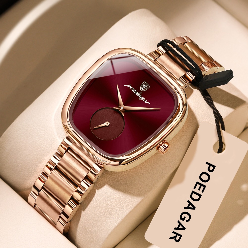 Image of New Fashionable Casual Women's Watch With And Unique Square Face. A Women's Chronograph Watch Suitable For Work Gatherings, Parties, Gift , Girlfriends, Mothers, And Holiday Gifts