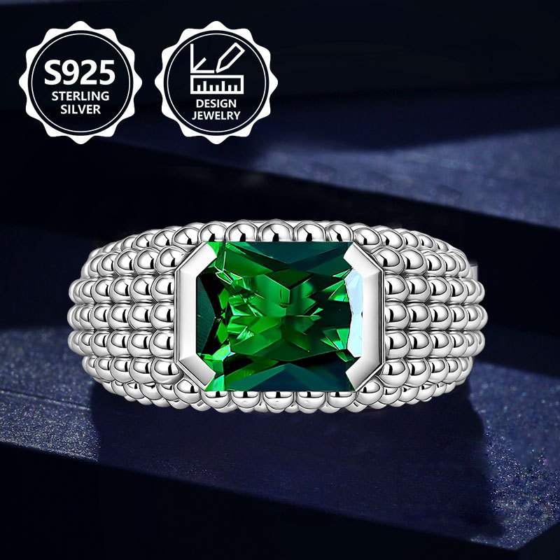 Image of A Beautiful Sterling ' Fashion Ring Of 925 Purity. Elegant, Fashionable, Exquisite, A High-quality Ladies' Jewelry Ring With . Suitable For Vacation Trips, Daily Wear. An Ideal Commemorative Gift For