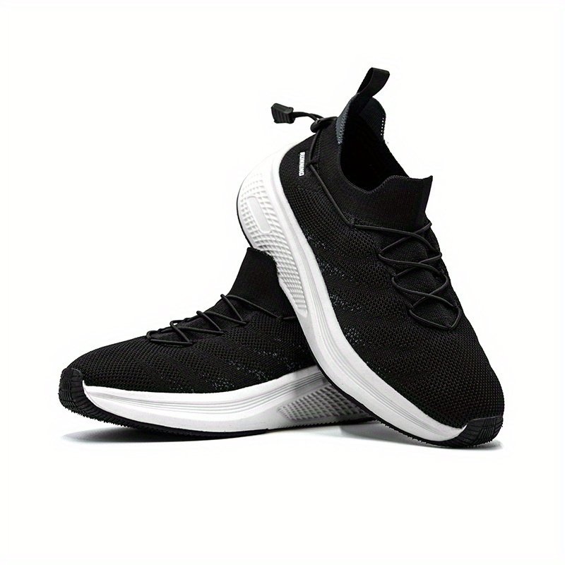 Men's Breathable Slip-On Sneakers Compatible for Running, Training & Gym - Low-Top - Casual Sneakers with Cushioned MD Sole, Striped/Checkered/ Color Options - -Terrain Wear (Gym, Outdoor, Everyday)
