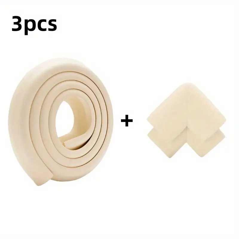 3pcs 200.0 Cmphthalate-foam Safety Bar With Non-toxic Bonded Corner Protectors , Furniture And Bed