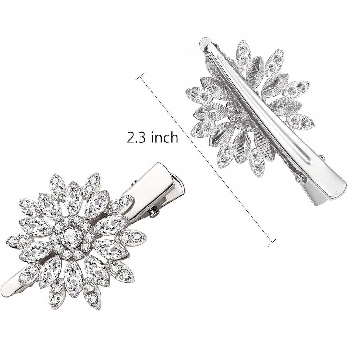 hair clips large sparkle       metal clip non- slip floral duckbill hairpins bling french fancy hair barrettes for women s hair jewelry accessories, non-slip hair clips, formal hairstyle accessory, sparkle hair jewelry,   hair barrettes, vintage floral look, french fancy design, metal hair clip,   embellished Product details 0