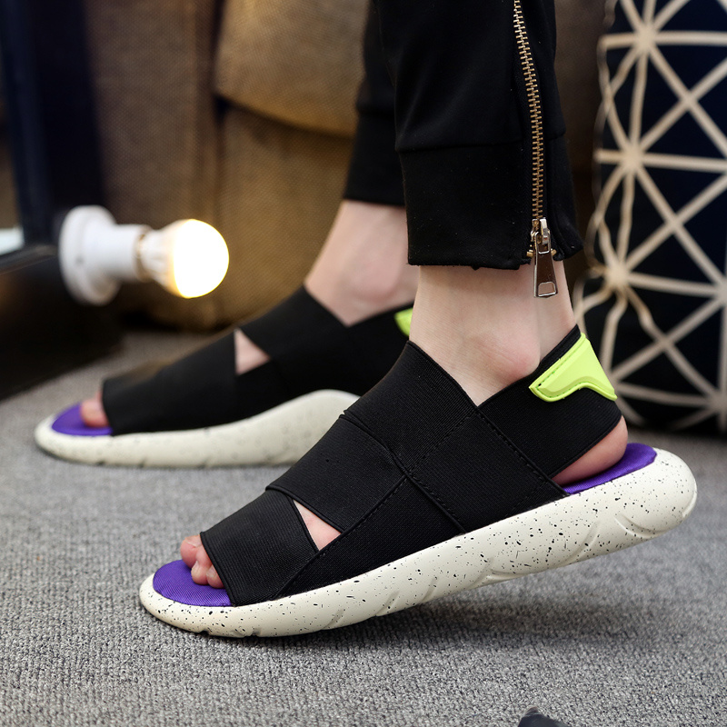 TEMU Men's Outdoor Slides, Solid Color Versatile Men's Slippers, Sports Slides Casual Slippers