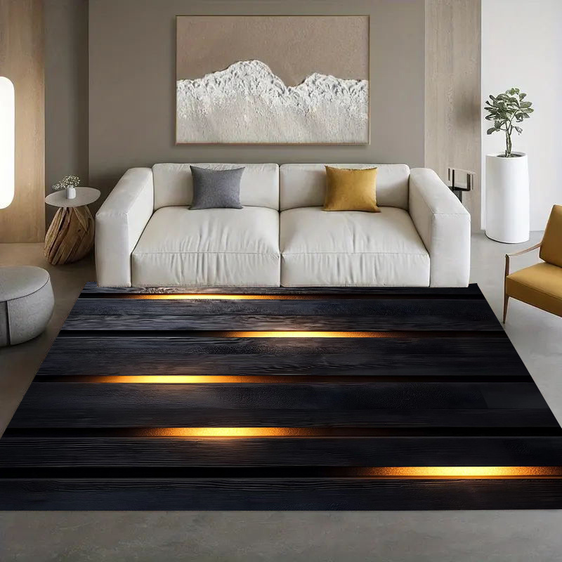 TEMU 1pc Exquisite Luminous Wood Board Pattern Suitable For Kitchen Floor Mats, Bathroom Floor Mats, Living Room Floor Mats, Bedroom Floor Mats,