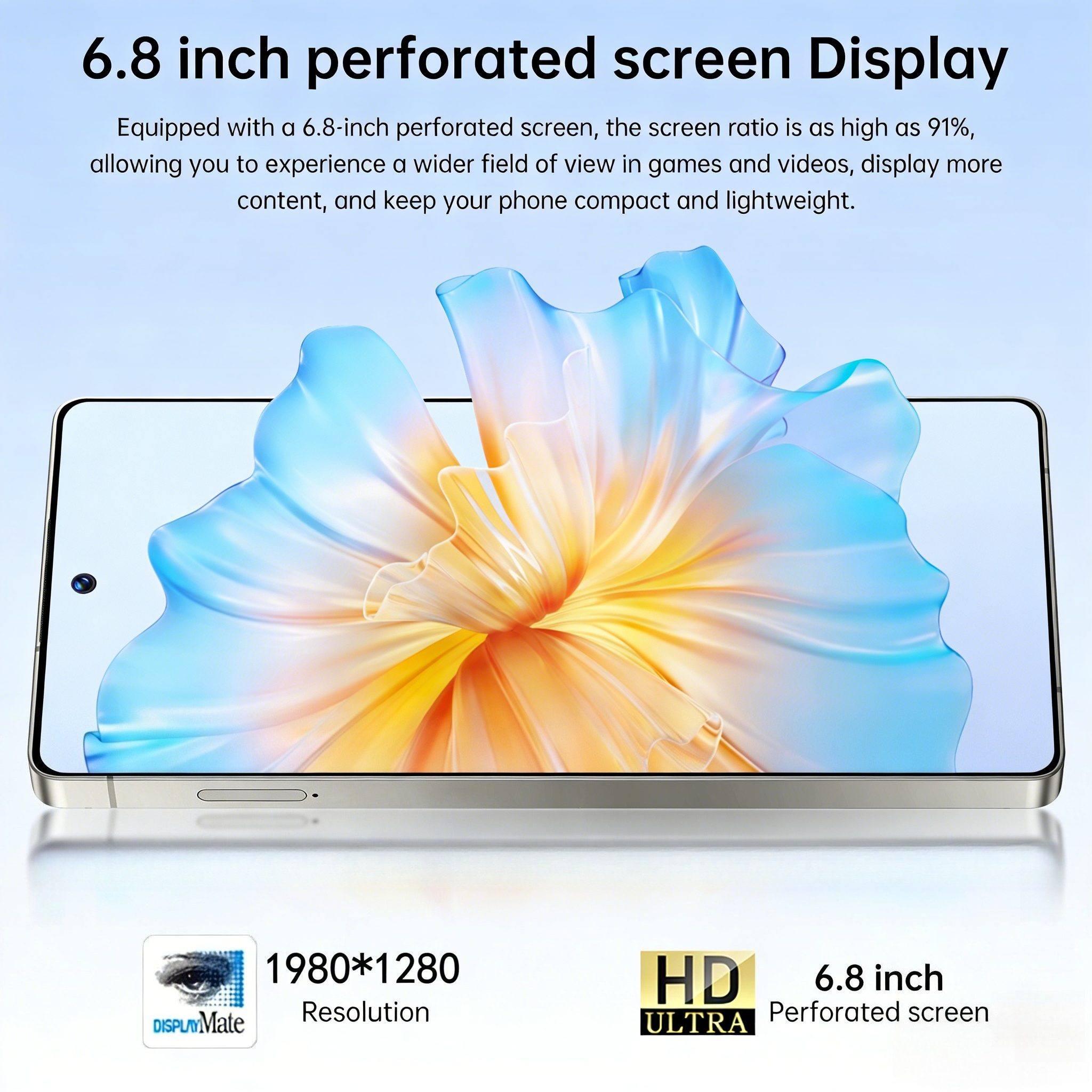 2026 new   unlocked smartphone featuring a 6 8 inch hd large screen   4 64gb memory unlocked phone   with all carriers supports   dual standby and type c interface Product details 0