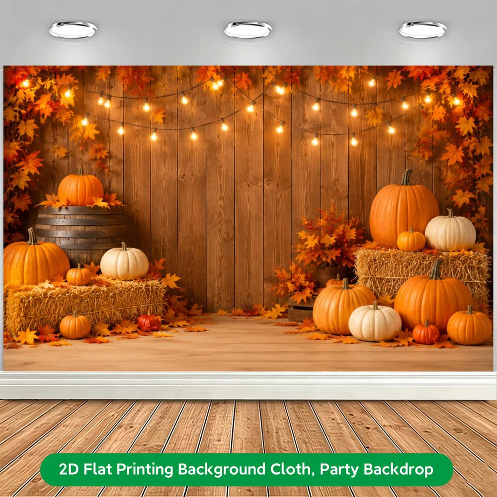 Autumn Pumpkin Backdrop for Outdoor Events