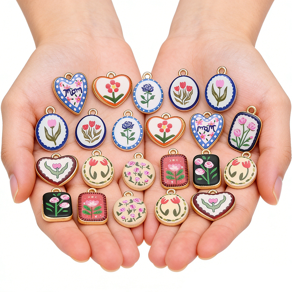 enamel charms for jewelry making sold on Temu United States