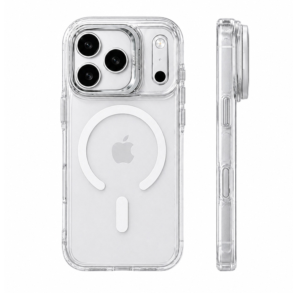 TEMU Phone Case - Flip Lens Holder Magnetic Suction Suitable For Iphone 17 Pro Max Phone Case, Colored High Anti-fall 17/16/15/14/13/12/11 Pro Air