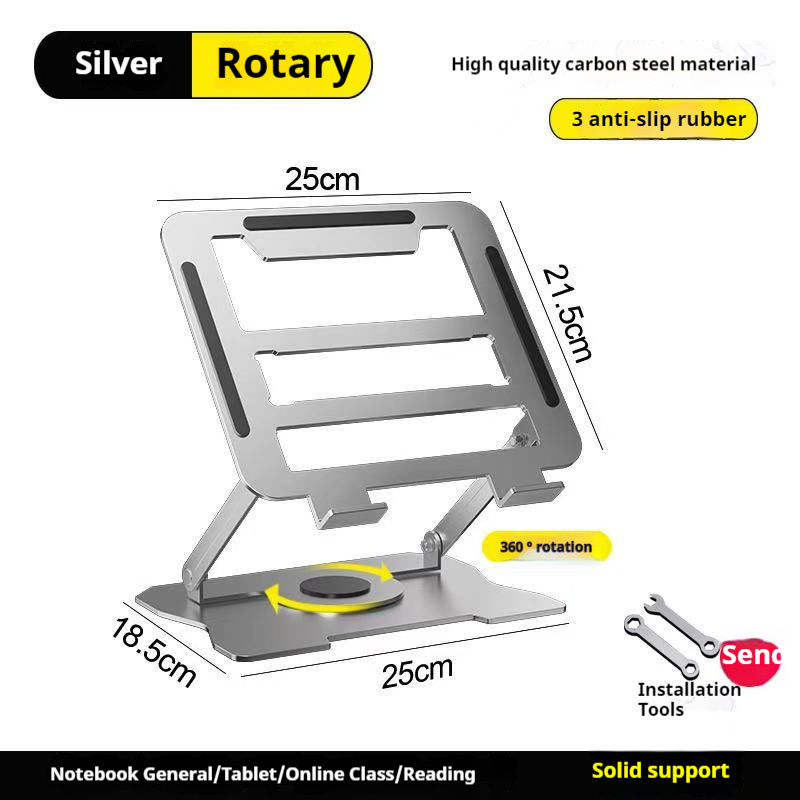 TEMU Laptop Stand, Adjustable Computer Stand With Base, Ergonomic Foldable Laptop Adapter Stand, Compatible With All / Air, Laptop Up To 17 Inches