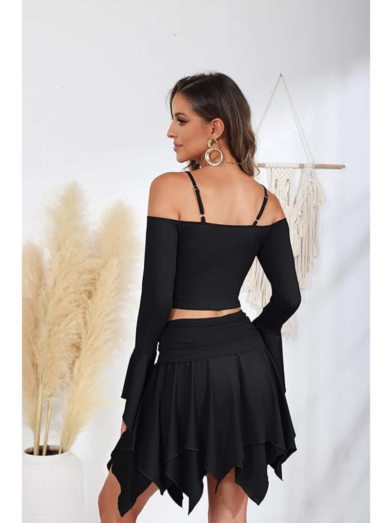 Outfit Skort Club Mini Skirt Corset Rave Outfits Women 2pcs Skirt