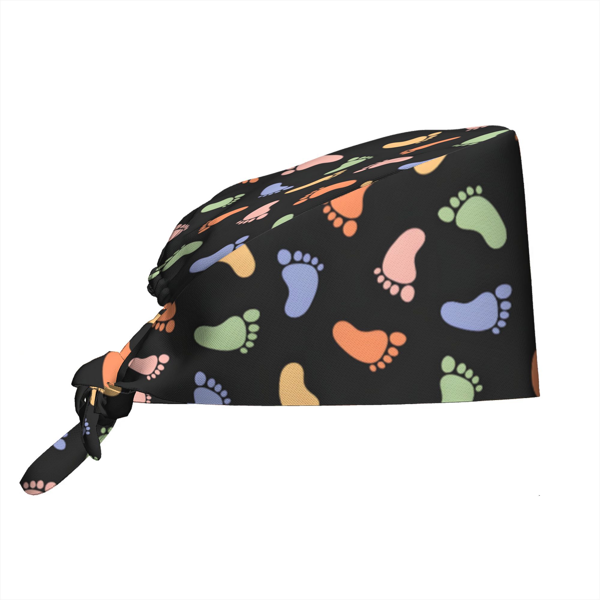 TEMU A Single Piece Featuring Baby Footprints, Chef And Nurse Hats For Men And Women Are Steps Of , Representing Purity, , And Of Development. Are