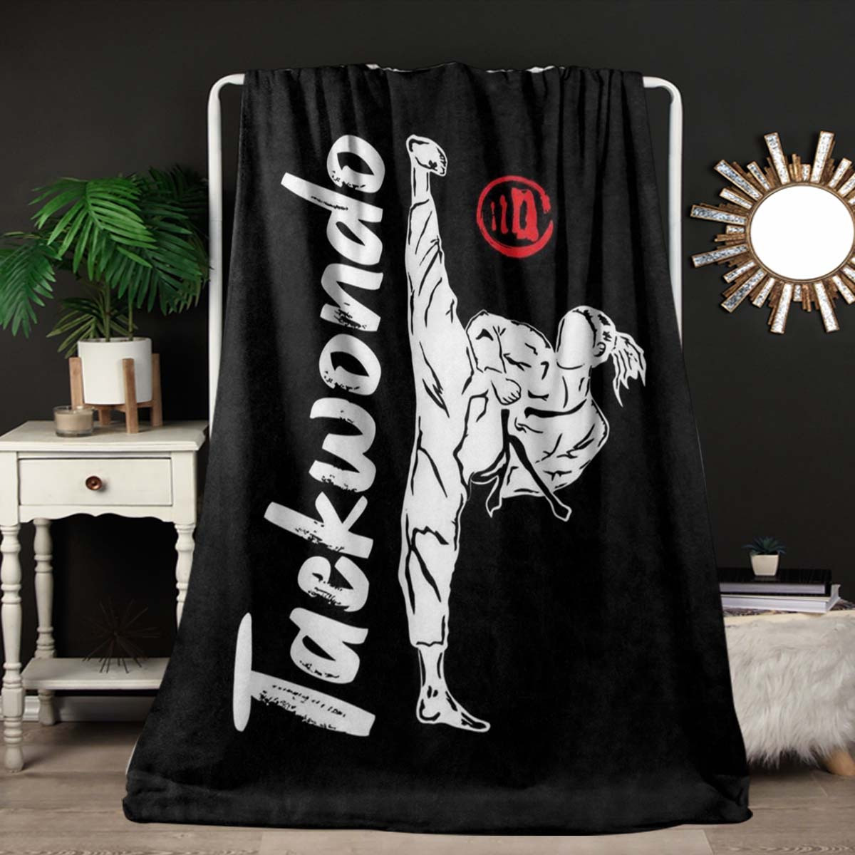 

Taekwondo -themed Flannel Throw Blanket - Soft, Cozy & Warm For All | Perfect Gift For Birthdays & Friends