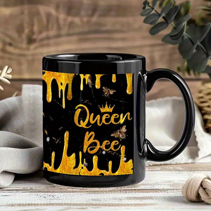 1pc queen bee mug honey drip design 3d - Temu