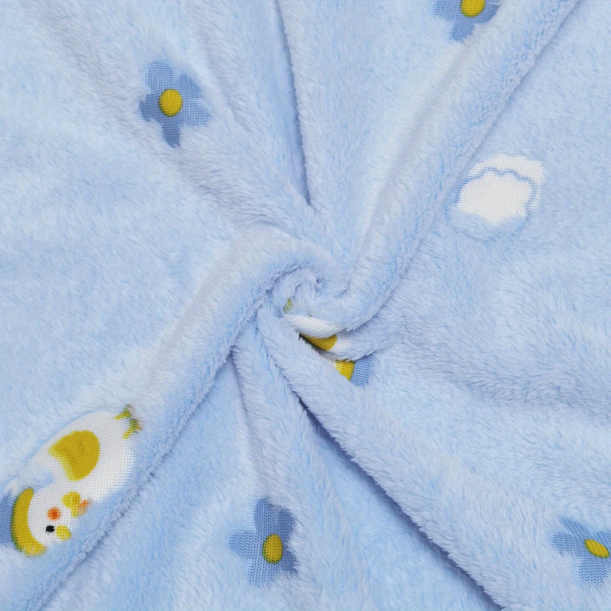 Baby Blanket Duck Pattern Soft and Comfortable Single Side Thin Type