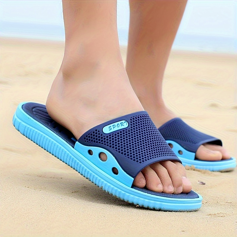 mens stylish open toe breathable eva slides comfortable non slip durable casual sandals with       beach or casual attire beach footwear stylish sandals eva sandals Product details 16