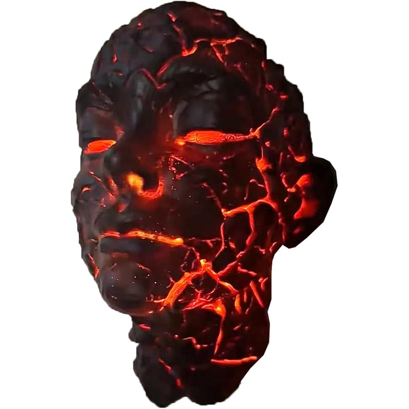 E-shop Moderne Wandlampe mit 3D-Resin-Kunst mit rissiger Wand, zur Dekoration von Wohnzimmern, Bars und Cafés, mit einfacher Installation für wohnung