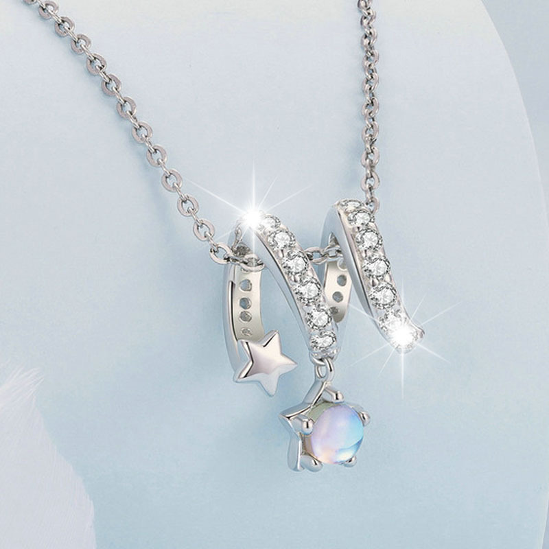 E-shop 1 Stück stilvolle Damenanhänger mit Sternperle, Set mit synthetischem Zirkonia, als Geschenk für , Partygeschenke, geeignet für den täglichen