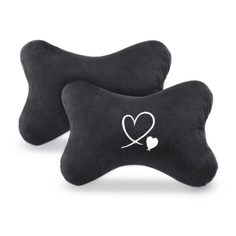 TEMU 2pcs Car Headrest Pillow Auto Neck Pillow Breathable Pillow Headrest Driver Seat For Car Interior Accessories