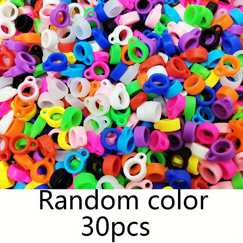 TEMU Lot de pièces de supports à anneaux en de couleurs aléatoires, accessoires multifonctionnels réglables pour porte-clés et lanière, adaptés aux