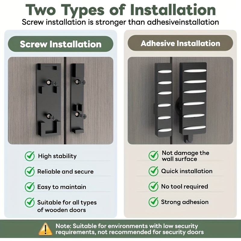 Keyless Punch-Free Door Lock with 3-Digit Combination