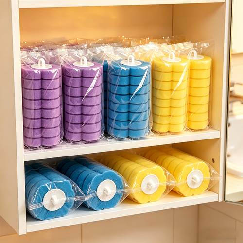 24pcs 48pcs toilet cleaning rod replacement set 3 color disposable toilet replacement head pads suitable for bathtubs and washbasins