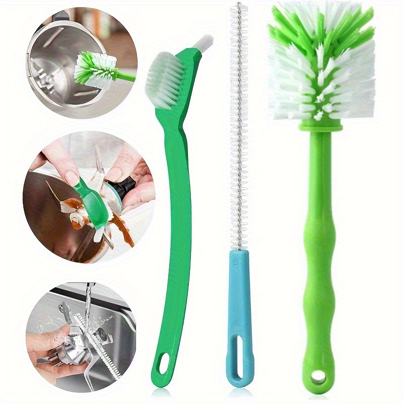 Image of 3pcs Kitchen Cleaning Set For Tm5, Tm6, And Cuisine - Includes Blade Knife Scrubber And Pot Brush