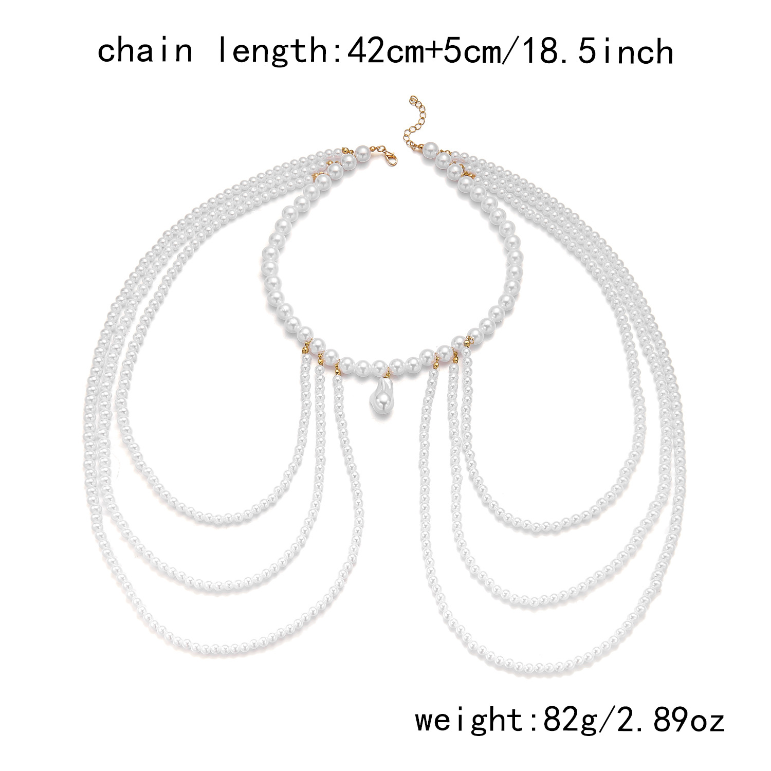 1pc New Beach Beaded Tassel Necklace For Women, Exquisite Necklace