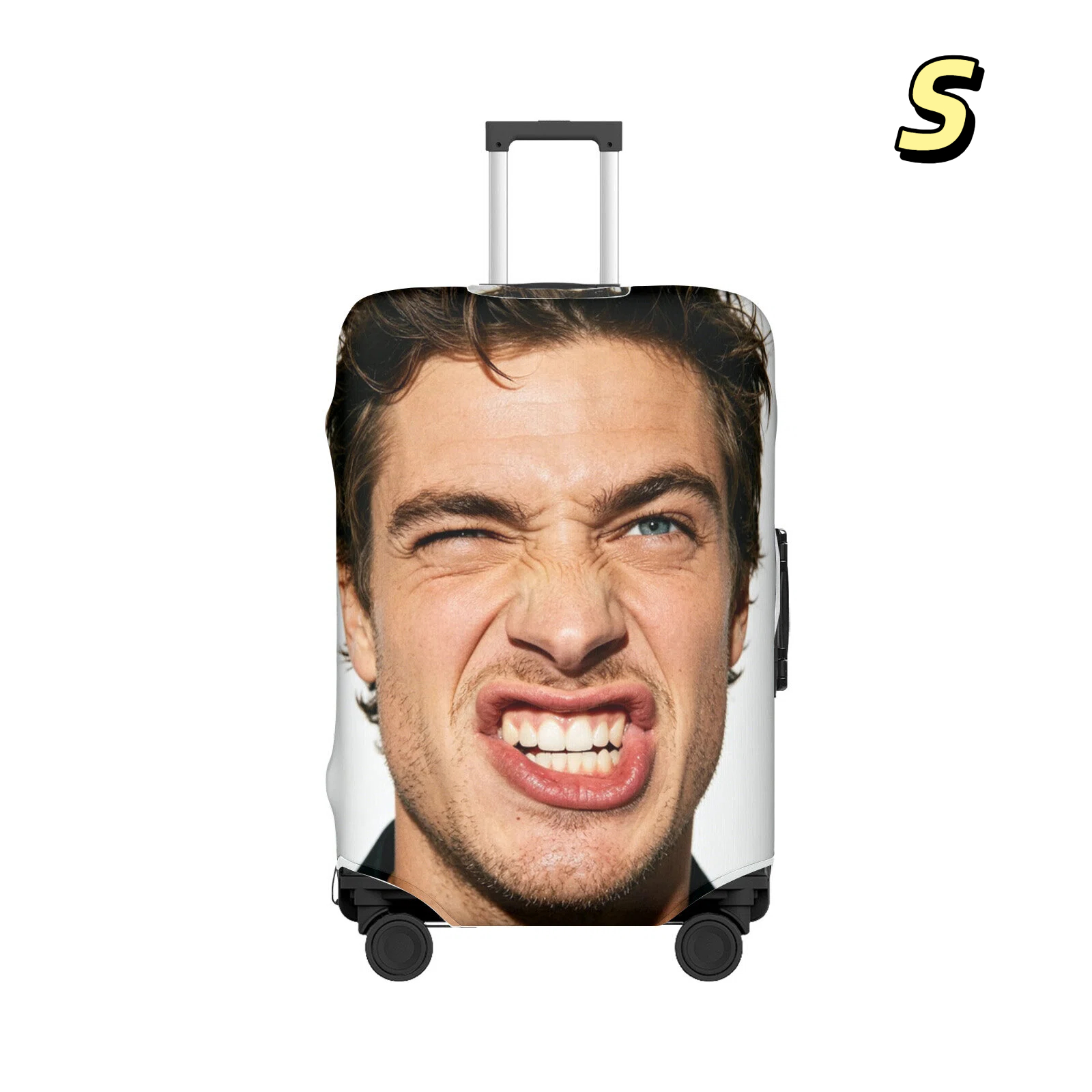 TEMU 1pc Custom Your Own Luggage Cover - Custom Photo, Personalized Photo Suitcase Cover, Travel Souvenirs, Ideal For Business Travel, Multiple Sizes