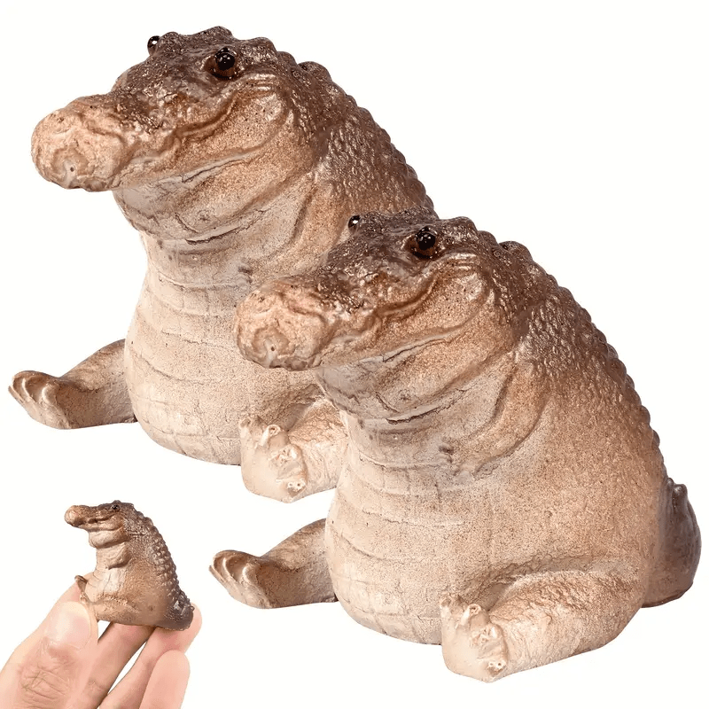 

Mini Crocodile Resin Statue - Garden, Patio & Home Decor | Ideal Thanksgiving Gift