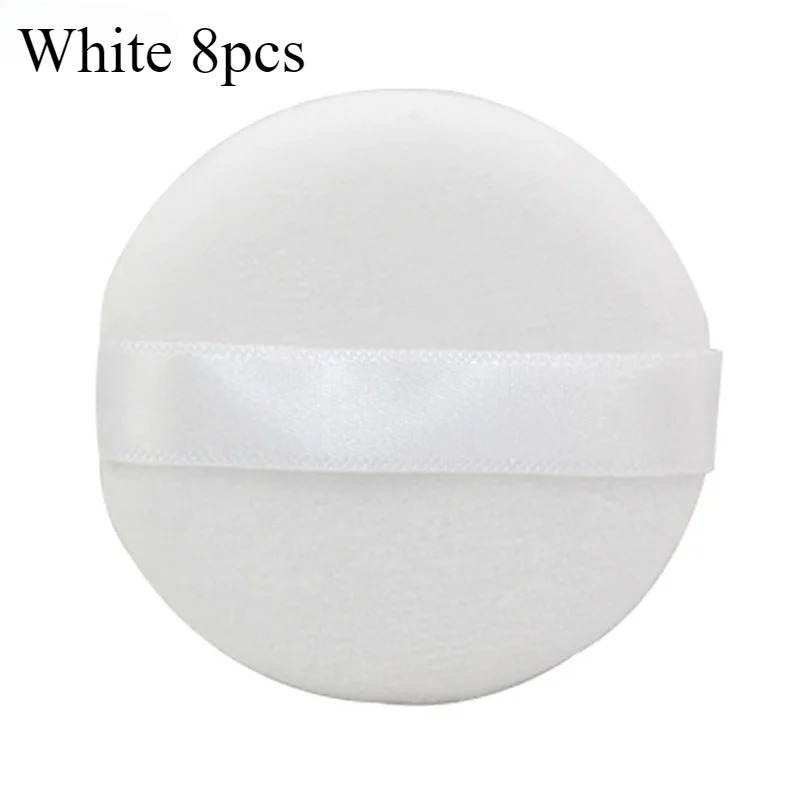 TEMU 8/15 piezas de esponjas de maquillaje redondas, herramientas de cosméticos, borlas de terciopelo para difuminar, borlas para base de maquillaje