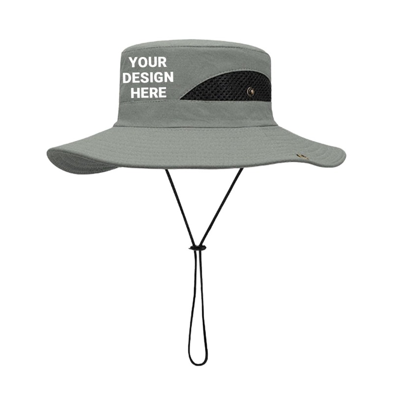 TEMU Customizable Wide Brimmed Hat With Personalized Logo Pattern Photo Text Breathable Fisherman Hat Hiking Hat