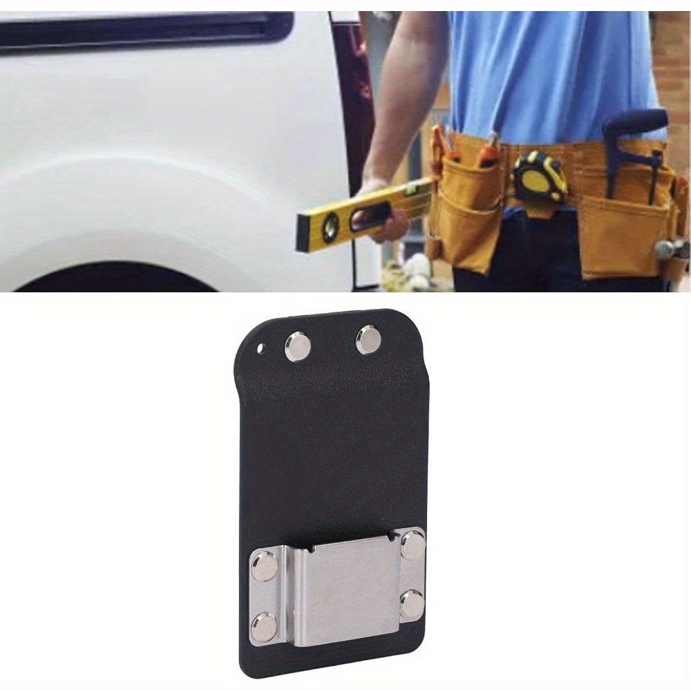 Drill Holder For Tool Belt, Multifunctional Clip On Tool Belt Drill Holder, Tape Measure Clip For Cordless Drill, Impact, Nailer And Other Tools With Hanger Clips