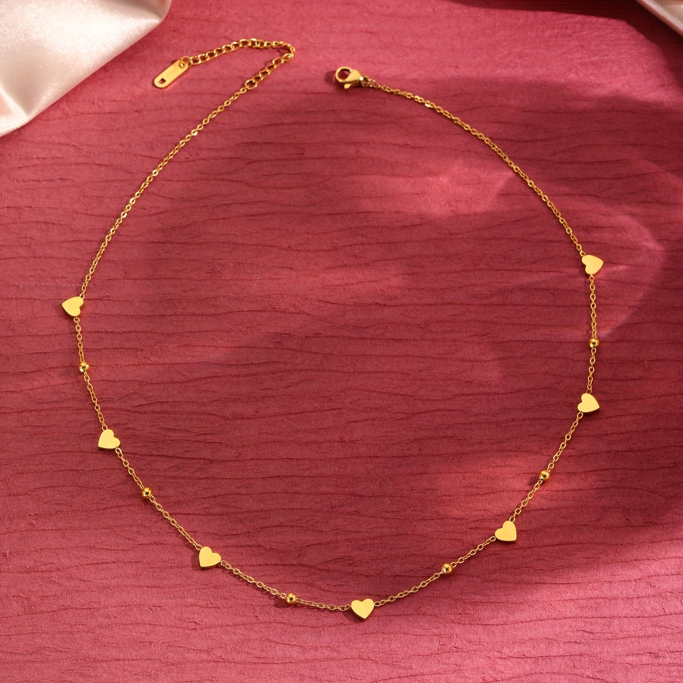 TEMU 1 collar con colgante de de acero inoxidable estilo San Valentín, accesorios para banquetes de mujeres, de graduación, uso diario