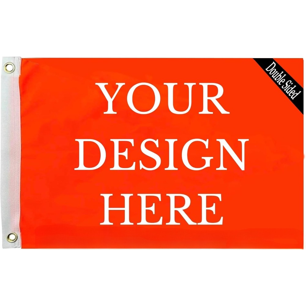 TEMU 1pc Custom Boat Flag, 3 Layers Double Sided Custom Flags With , Picture, Or Text - Burgee Flags Customized Car Flag Banner For Outdoor