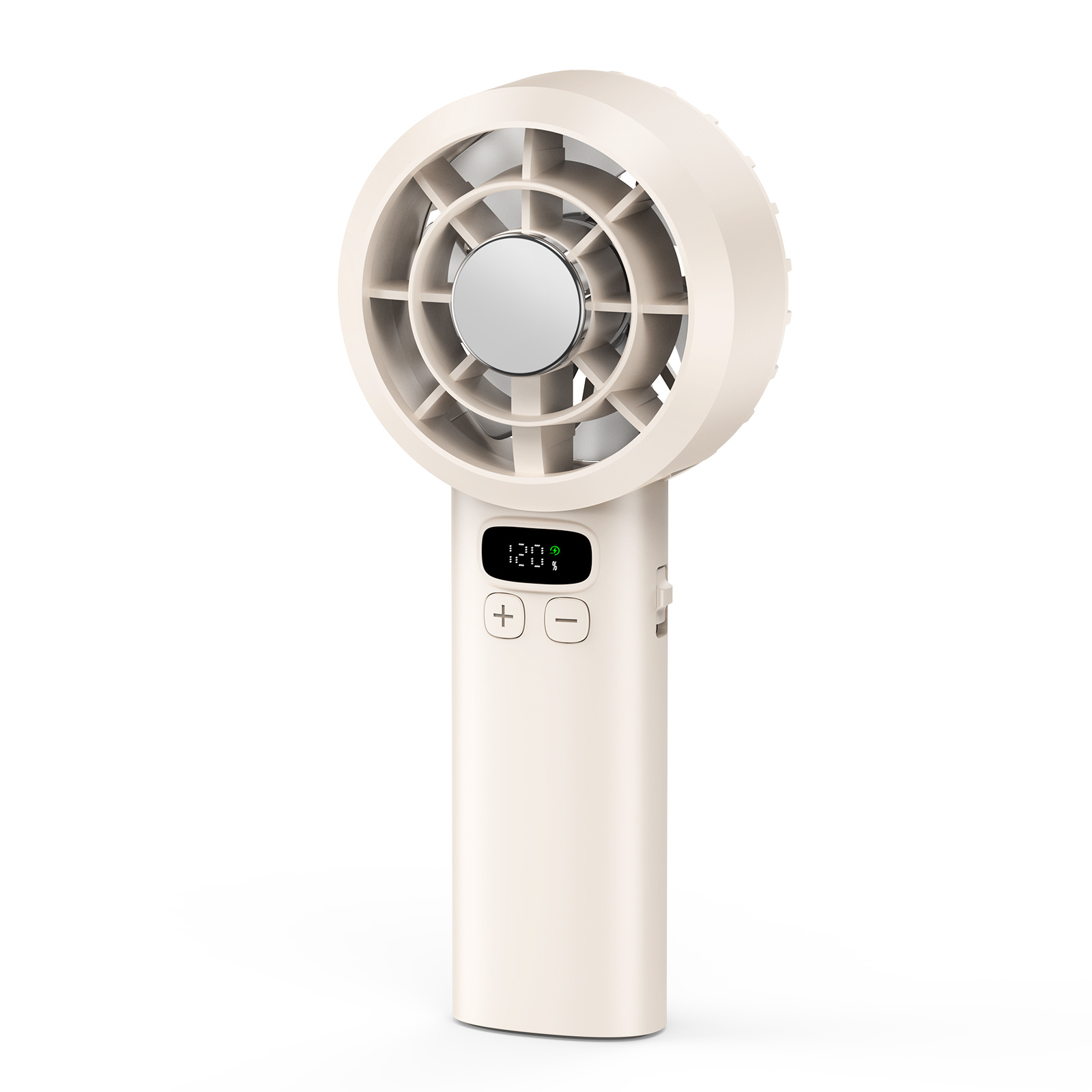 2026 1pc Handheld Fan, 5 Wind , 1200mah Large Capacity, Usb Rechargeable, For Dorm, Office, Desk, Outdoor Activities, Easter Cool Gifts