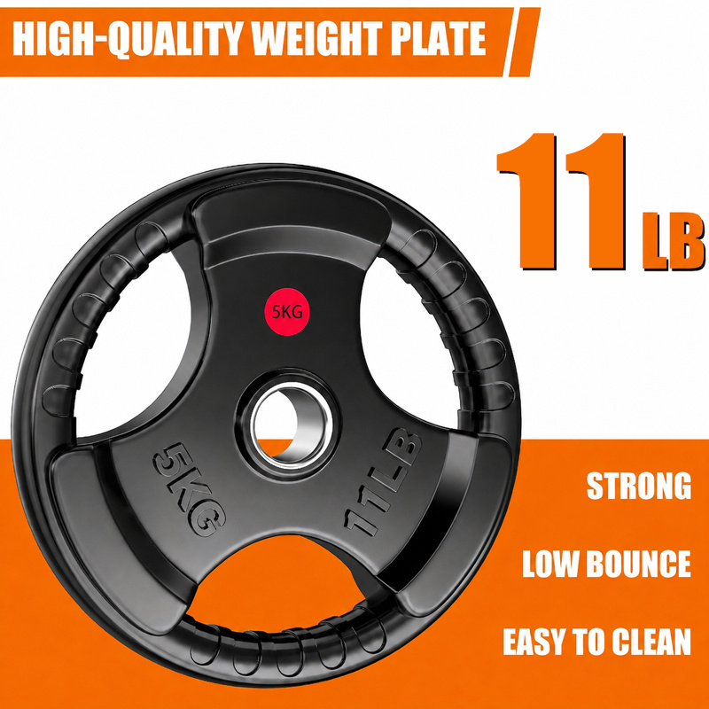 Temu bumper plates rubber coated grip plates 2 inch 10lb 45lb