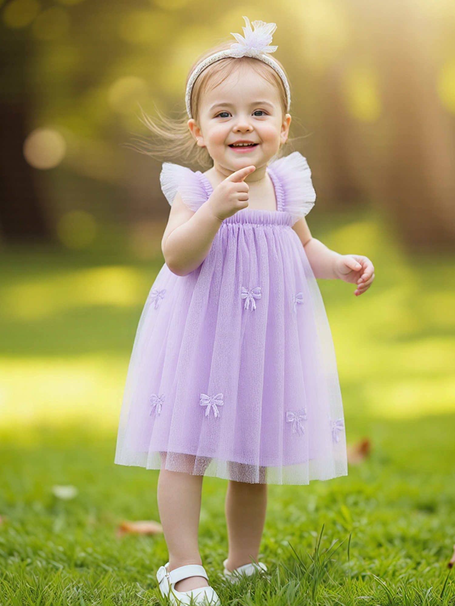 chinese dress ladies Inaabia Layered Tulle Princess Party Dress main image 1