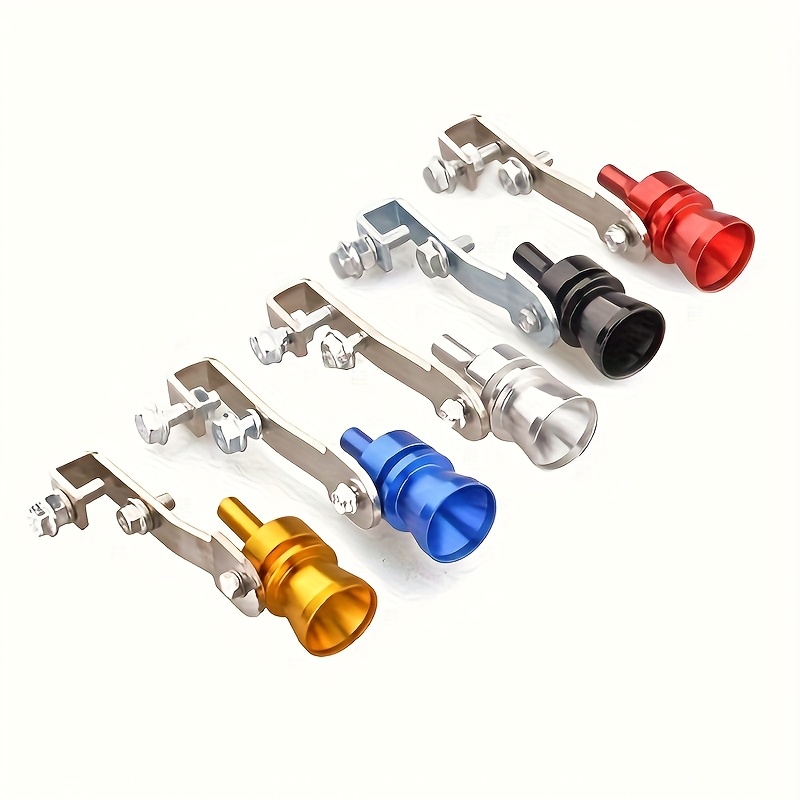 E-shop 2 Stück Aluminium-Turbo-Pfeife in zufälliger Farbe – Ein universeller Soundverstärker für Auspuffanlagen in Autos, LKWs SUVs, als Ersatz für