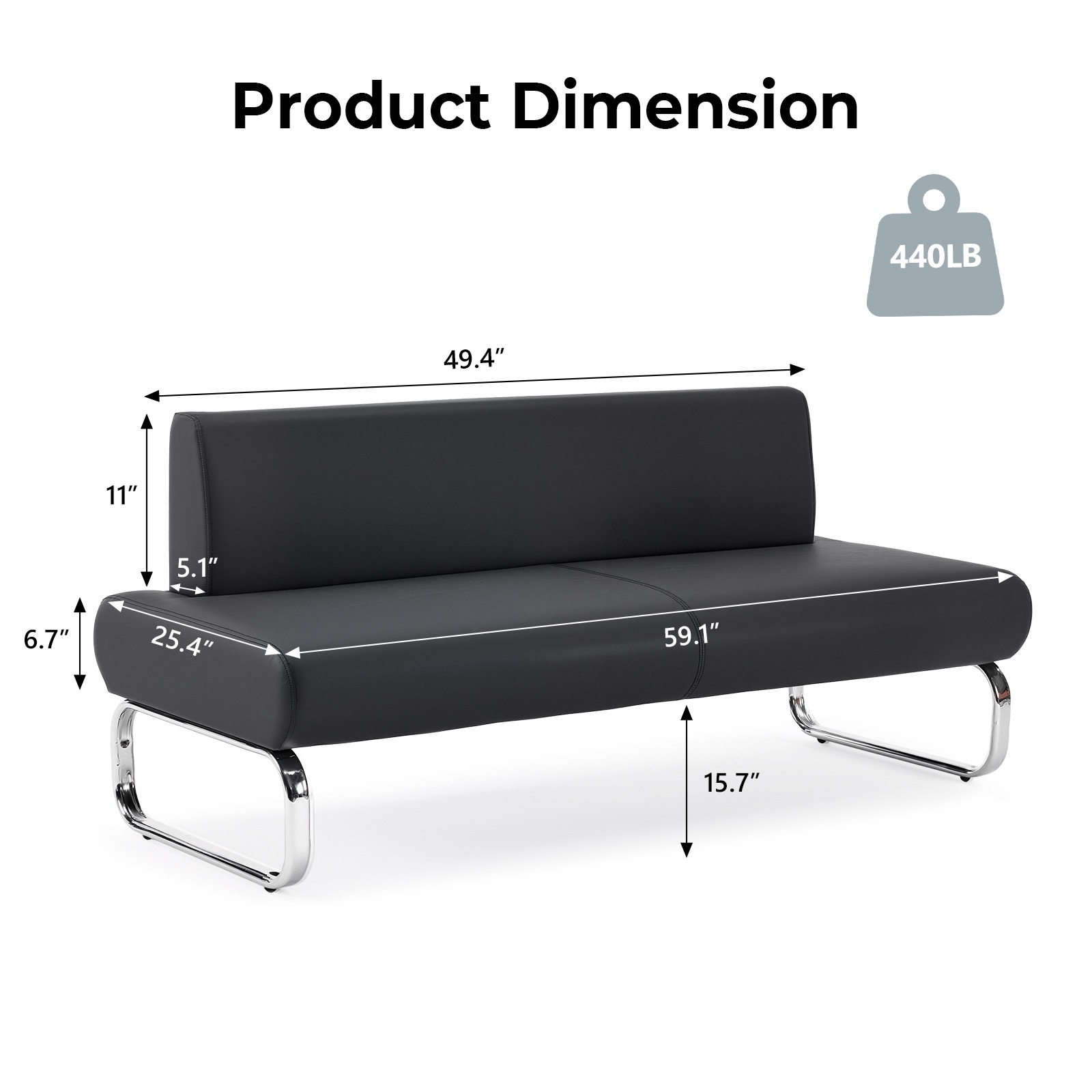 Contemporary PVC Backrest Waiting Chairs, Indoor Leisure Seating, Suitable for Nail Salons, Beauty Centers, Studies, Bedrooms, And Living Rooms