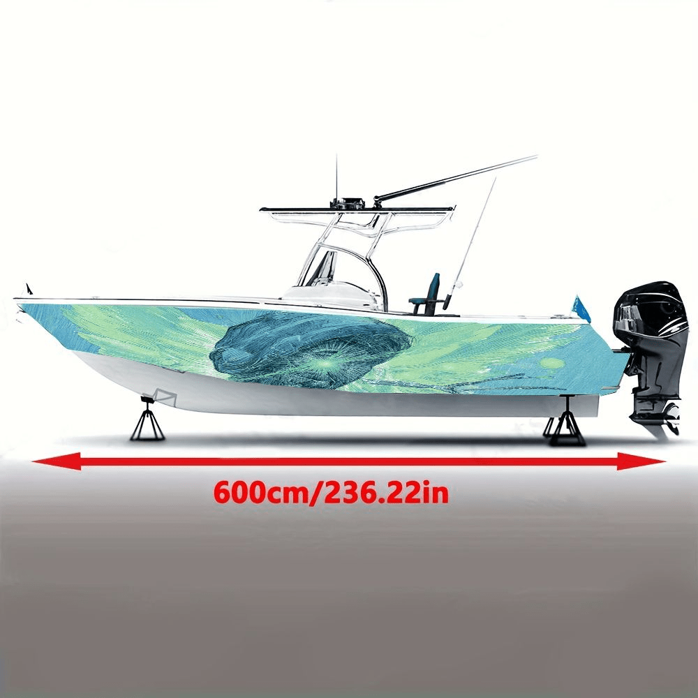 2pcs 2D Abstract Artistic Angel Wings Boat Decals