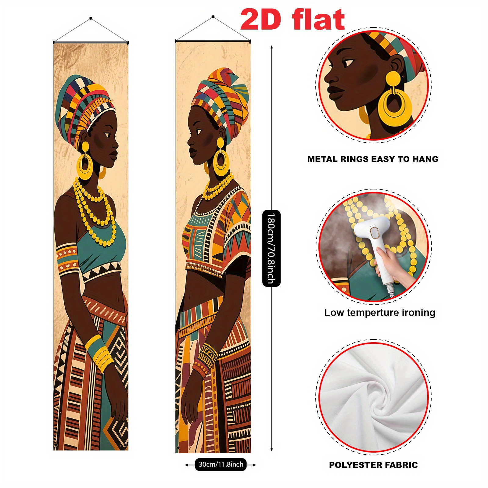 E-shop 2D Flat, 2D Flat - 2D Flat, 2D Flat - 2D Flat Banner [Partybanner, Zugbanner/Partybänder] 2 Stück (11.8 X Zoll/30 X 180 cm), Polyester Material,