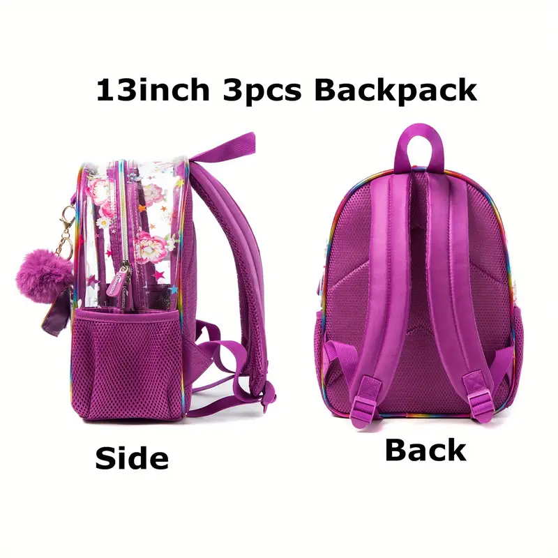 3pcs school backpack kids 13 inch cute bookbag lunch box - Temu Oman 3pcs school backpack kids 13 inch cute bookbag lunch box - Temu Oman