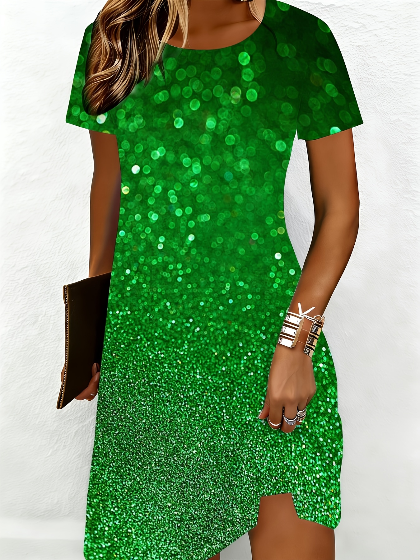 temu green dresses Olive Green Multi Floral Short Sleeve Chiffon Surplice Maxi Dress – Cindy  Jane Boutique main image 0